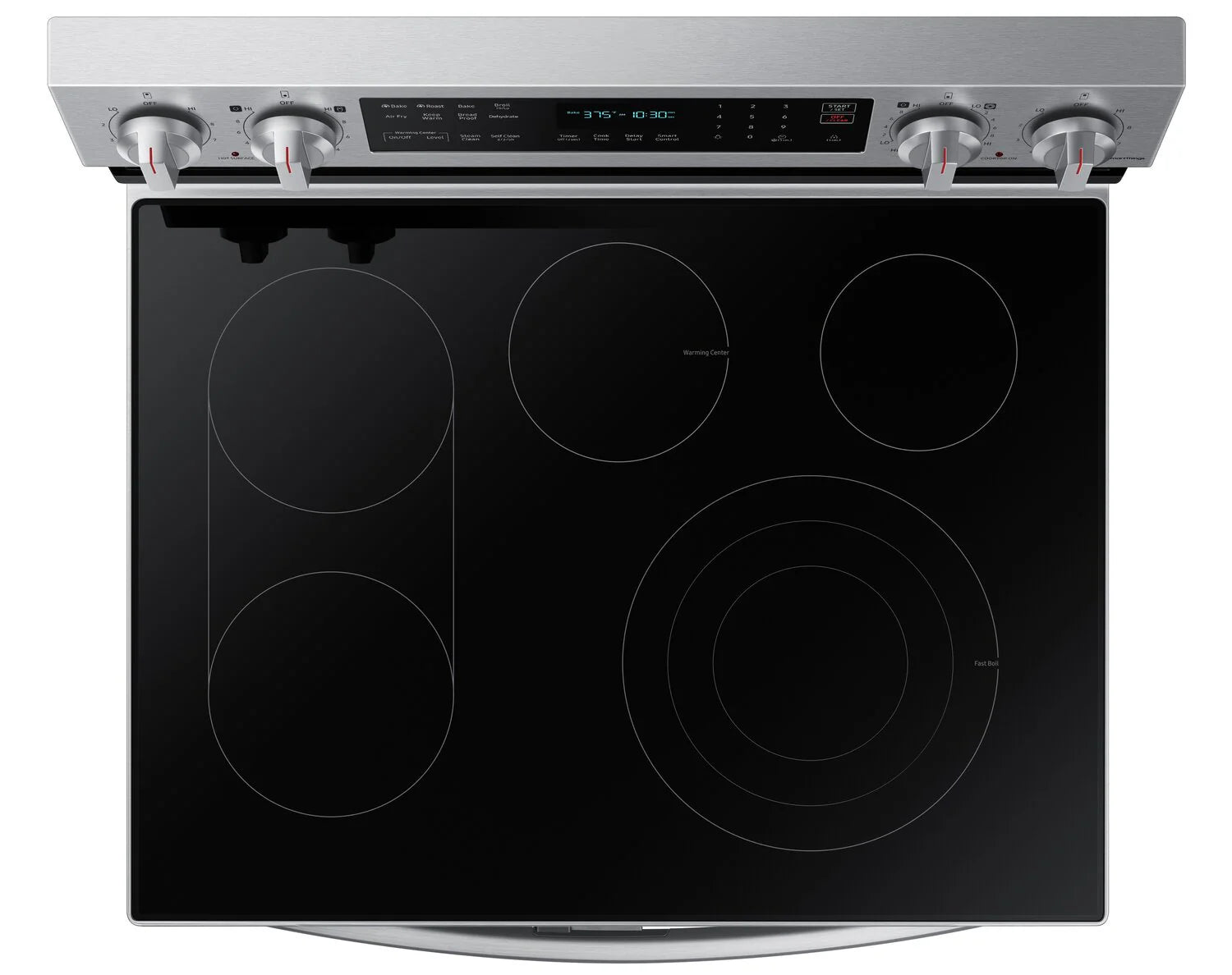 Cuisinière électrique double four Samsung 30 po 6,3 pi³ Flex Duo Air Fry inox NE63A6751SS