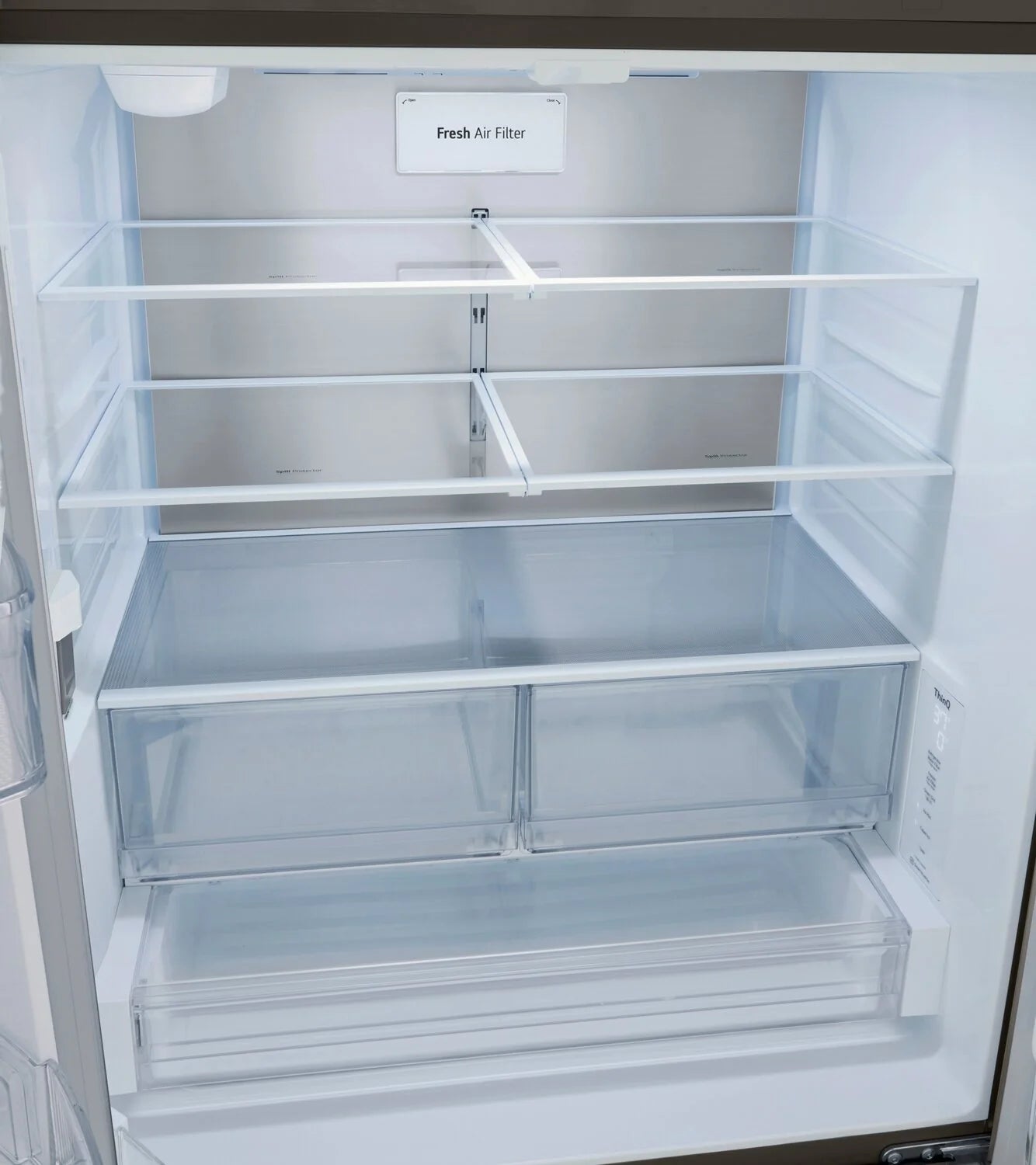Réfrigérateur LG 36" 27 pi³ Portes Françaises Profondeur Comptoir MAX Inox Noir LRFLC2706D