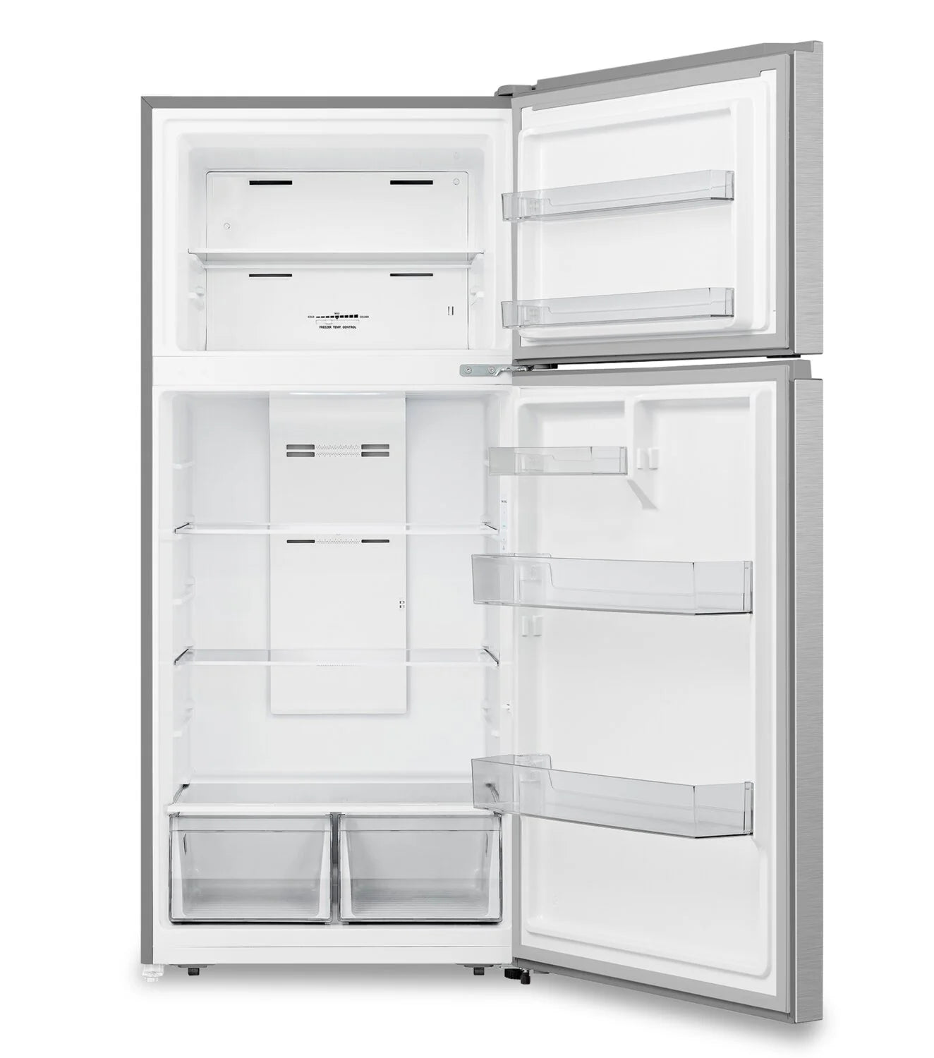 Hisense 30" 18 cu. ft. Top-Freezer Refrigerator Silver Frost-Free RT18A2FSD