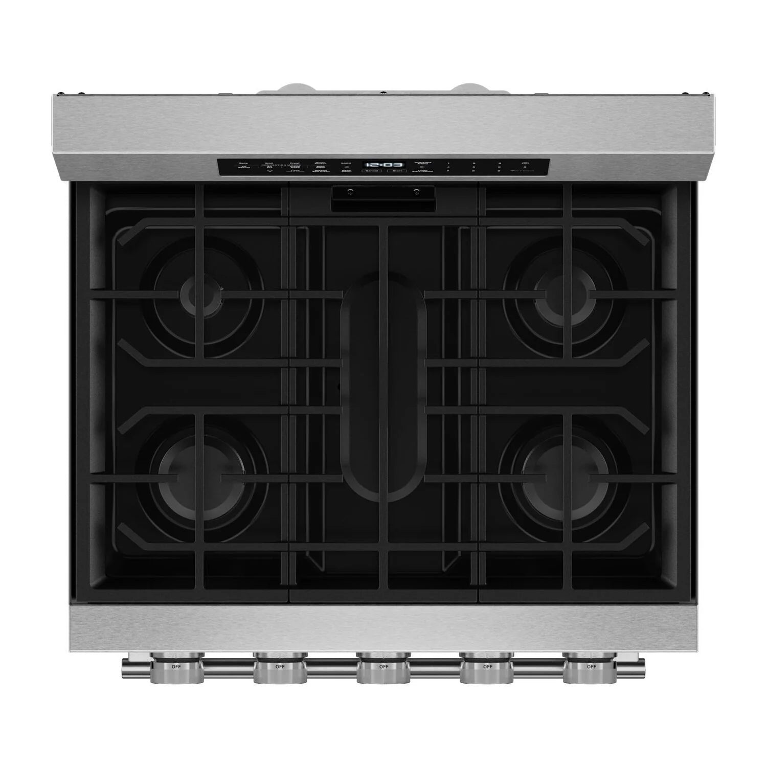 Cuisinière KitchenAid Gaz 5 pi³ Inox Anti-Trace KFGS530SPS
