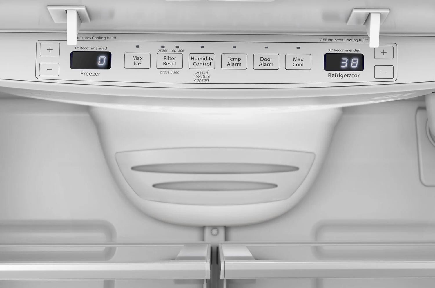 Réfrigérateur Whirlpool 20 pi³ Portes Françaises 36" Inox