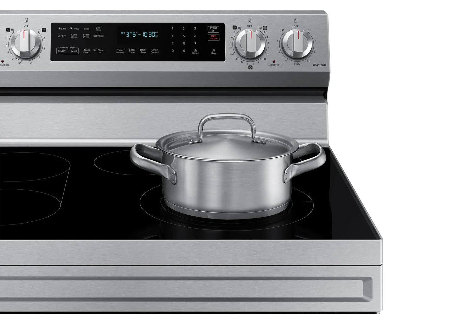 Cuisinière Samsung Élec. 6,3 pi³ Air Fry Inox NE63A6711SS