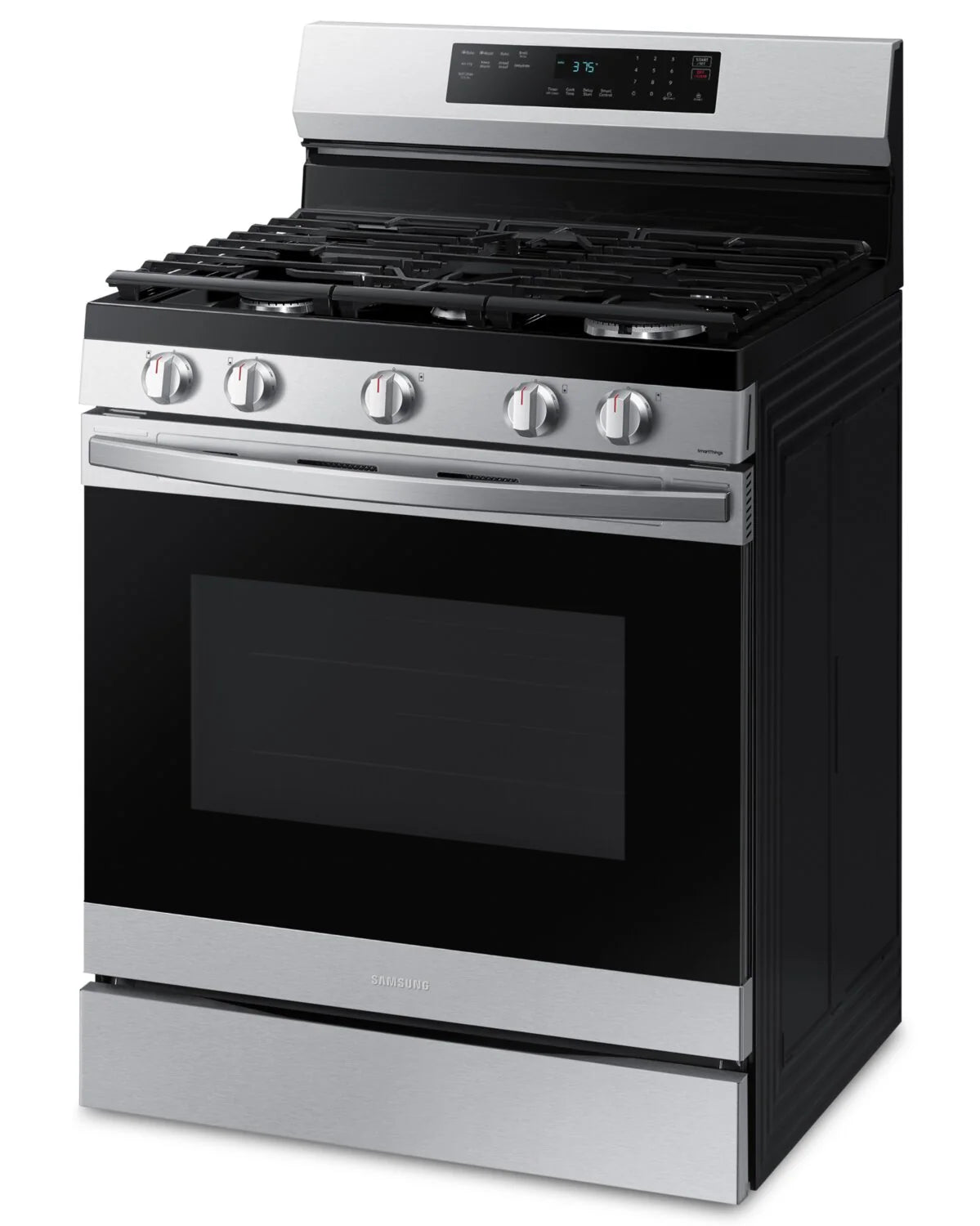 Cuisinière intelligente au gaz Samsung 30 po, 6 pi³, Wi-Fi, friture à air, acier inoxydable, NX60A6511SS
