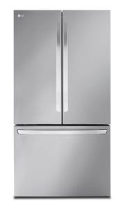 Réfrigérateur LG 36" 26,5 pi³ Portes Françaises Profondeur Comptoir MAX Inox LRFLC2706S