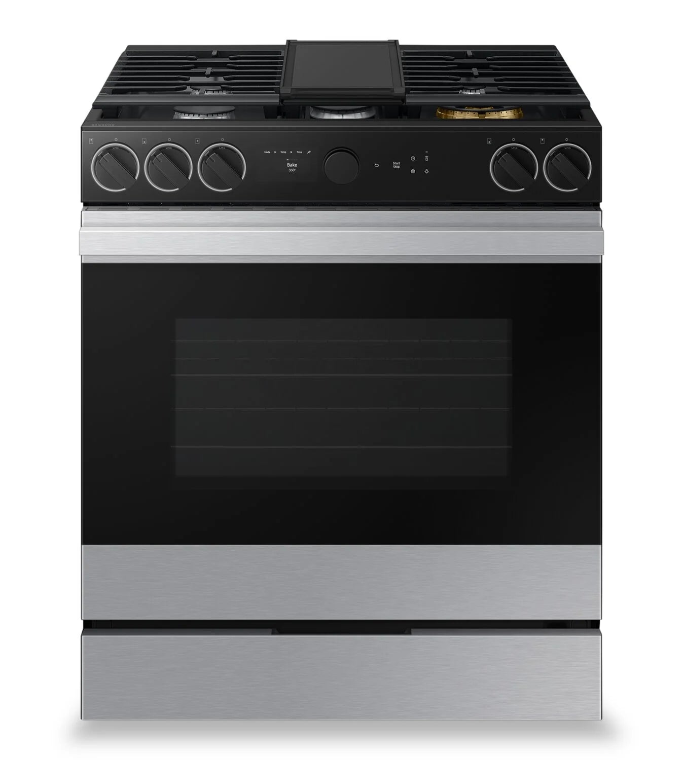 Cuisinière Samsung Bespoke 30" 6 pi³ Gaz Encastrée Caméra & Air Sous Vide Inox NSG6DG8700SRAA