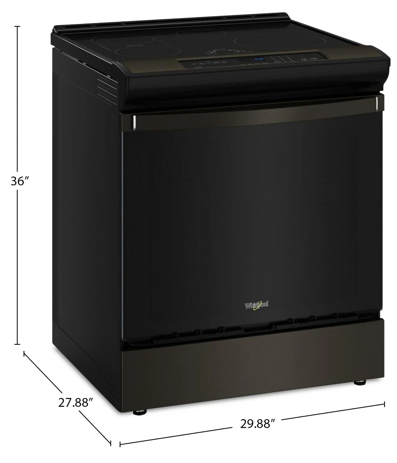 Cuisinière Whirlpool Induction 6,4 pi³ Air Fry WSIS5030RV