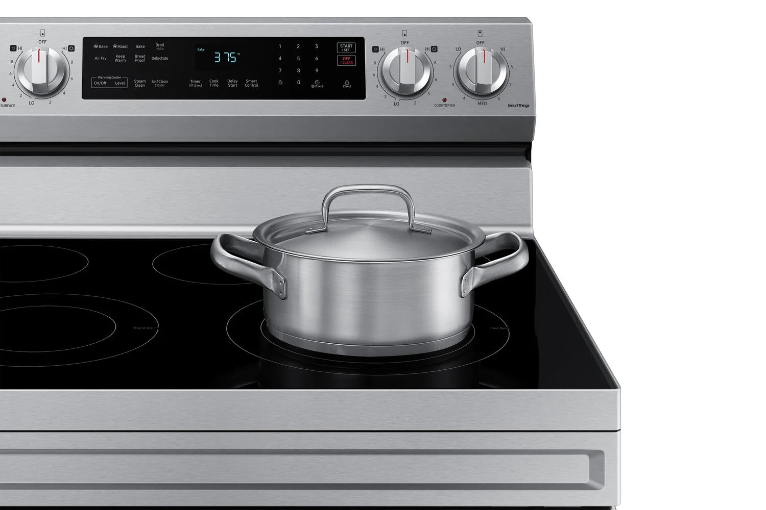 Cuisinière Samsung Élec. 6,3 pi³ Air Fry Inox NE63A6511SS