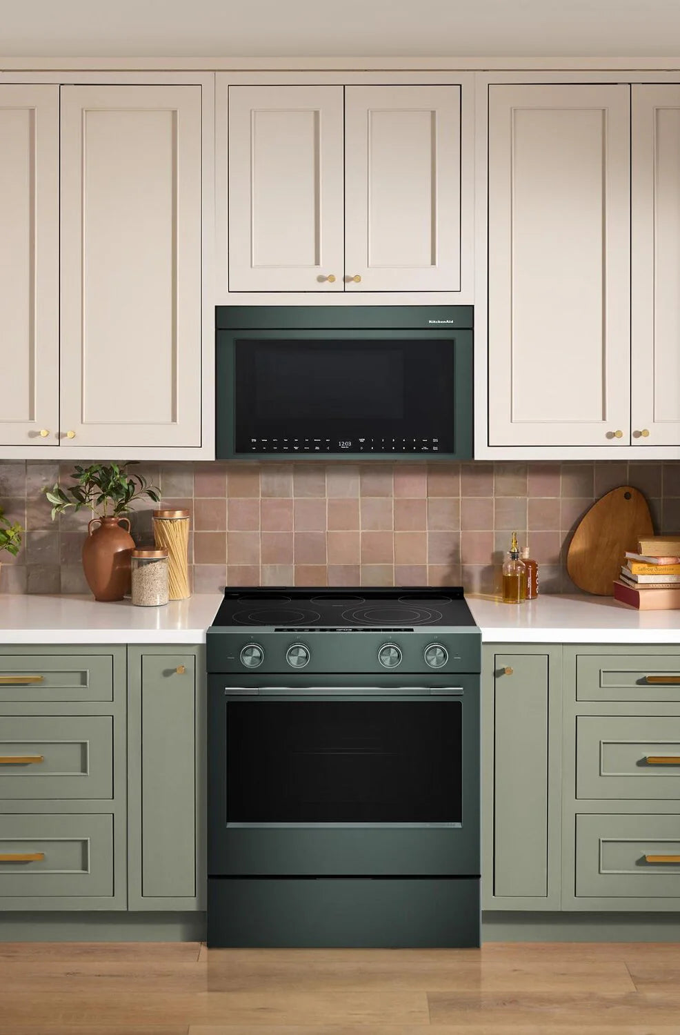 Cuisinière électrique intelligente KitchenAid 30 po 5,3 pi³ genièvre