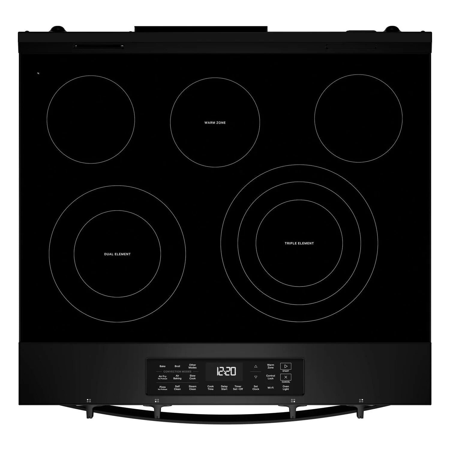 Cuisinière Whirlpool 5,3 pi³ Air Fry Noire YWSES5030SB