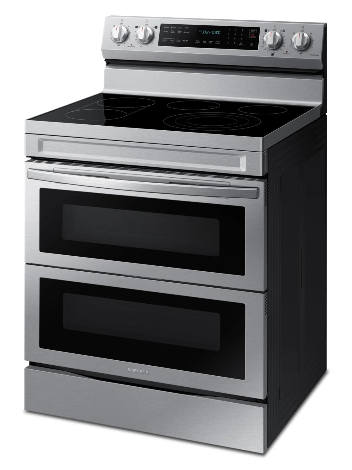 Cuisinière électrique double four Samsung 30 po 6,3 pi³ Flex Duo Air Fry inox NE63A6751SS