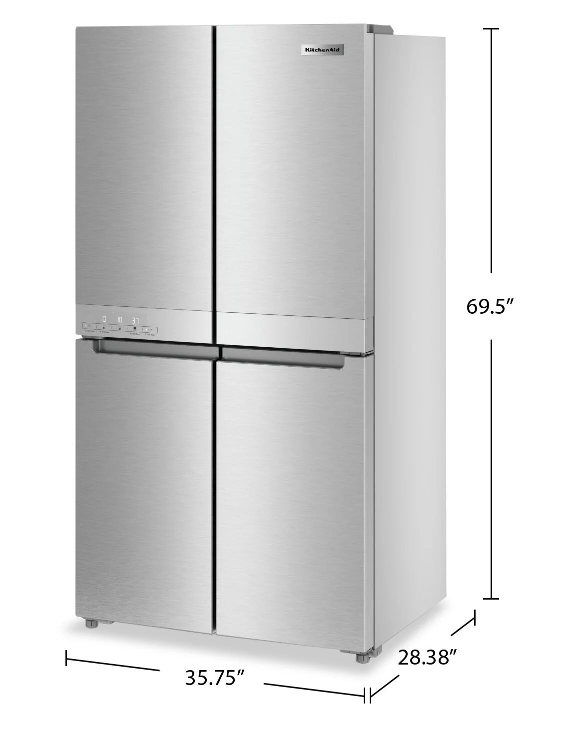 KitchenAid 19.4 cu. ft. 4-Door Stainless Steel 36-inch Refrigerator