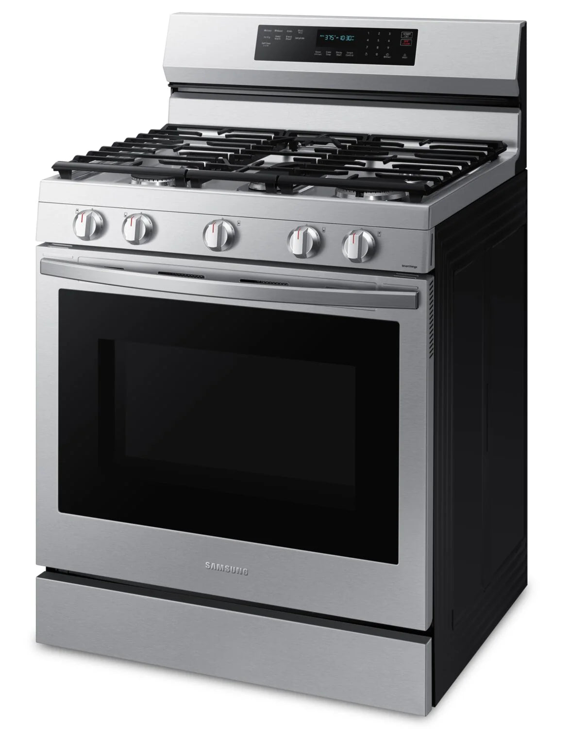 Cuisinière Samsung 30" 6 pi³ Gaz Conv. Véritable & Friture à Air Inox NX60A6711SS