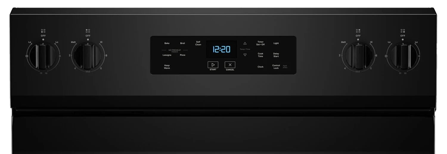 Cuisinière Whirlpool 5,3 pi³ Noire 30 po YWFES3530RB