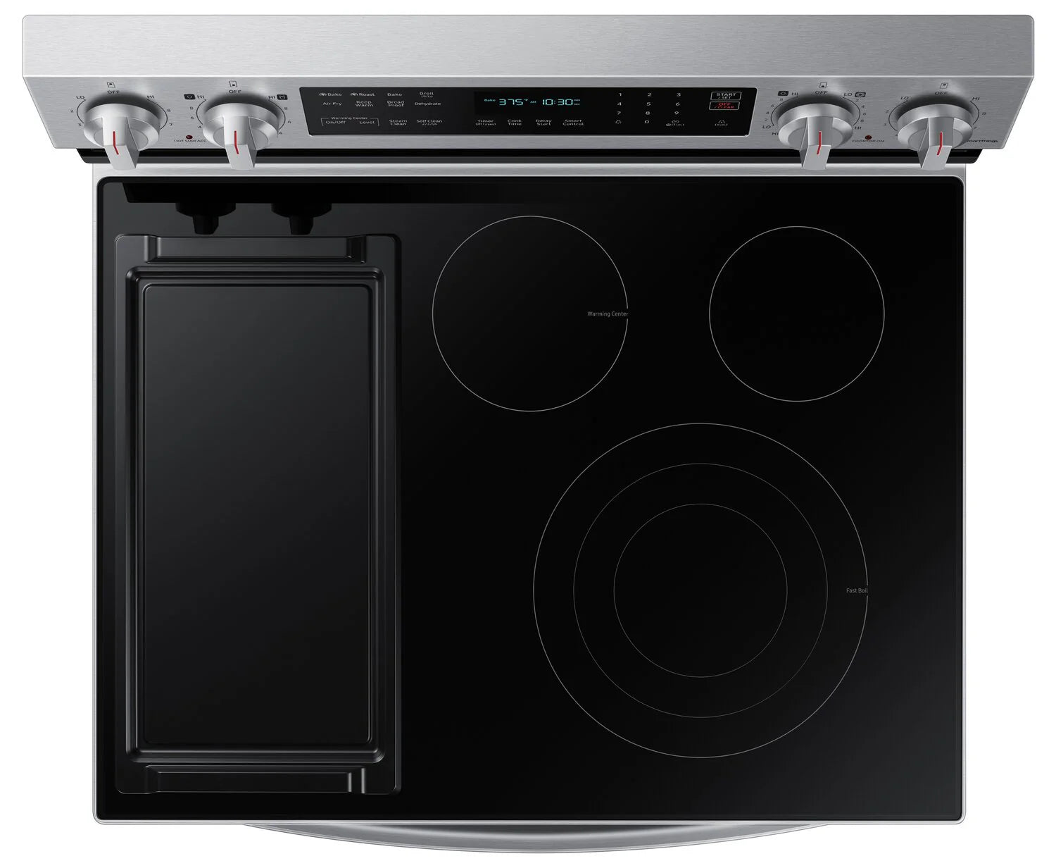 Cuisinière Samsung Élec. 6,3 pi³ Air Fry Inox NE63A6711SS