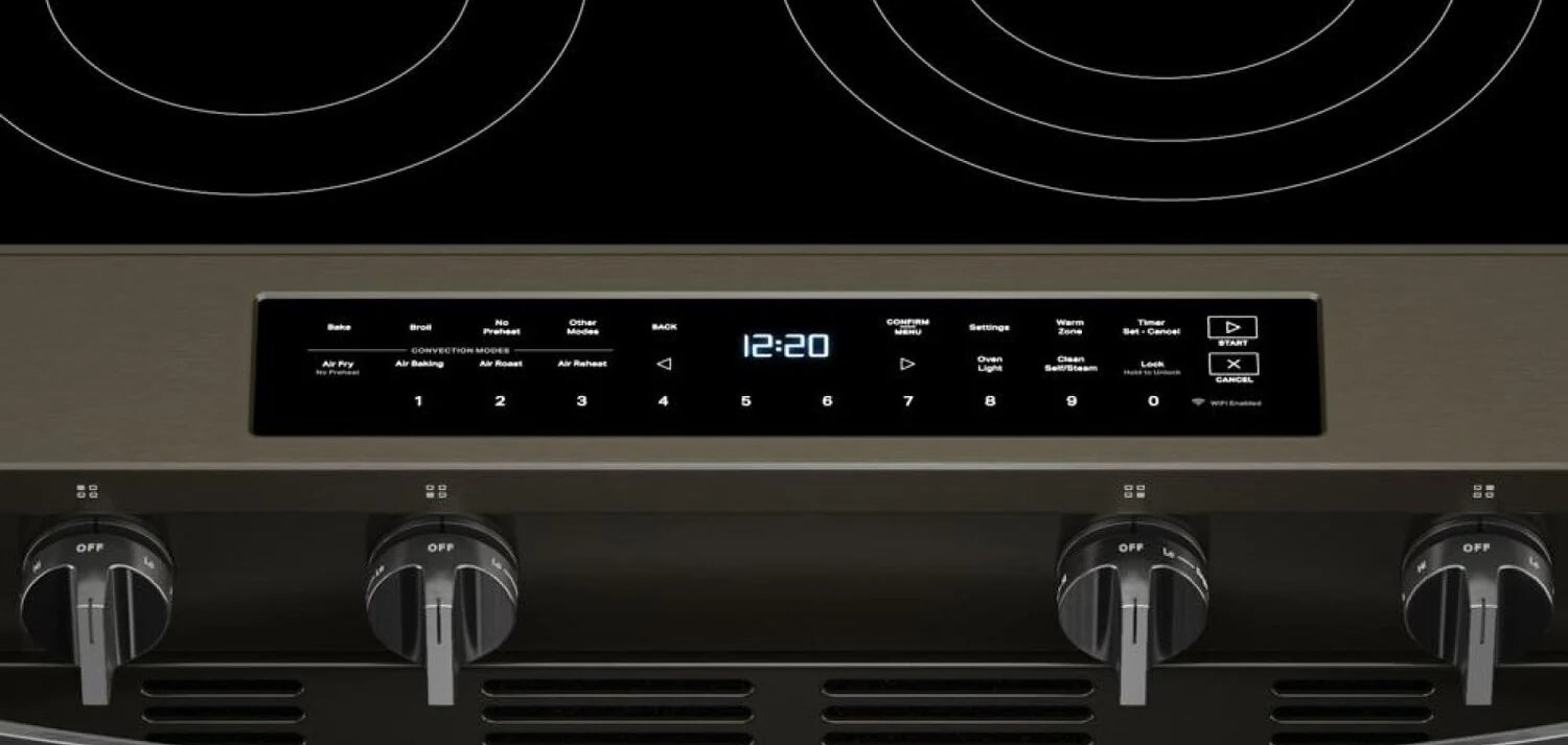 Cuisinière Whirlpool 5,3 pi³ Air Fry Inox Noir YWSES7530RV
