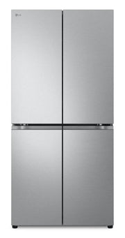 LG 19 cu. ft. 33-inch Counter Depth 4-Door French Door Refrigerator in Stainless Steel