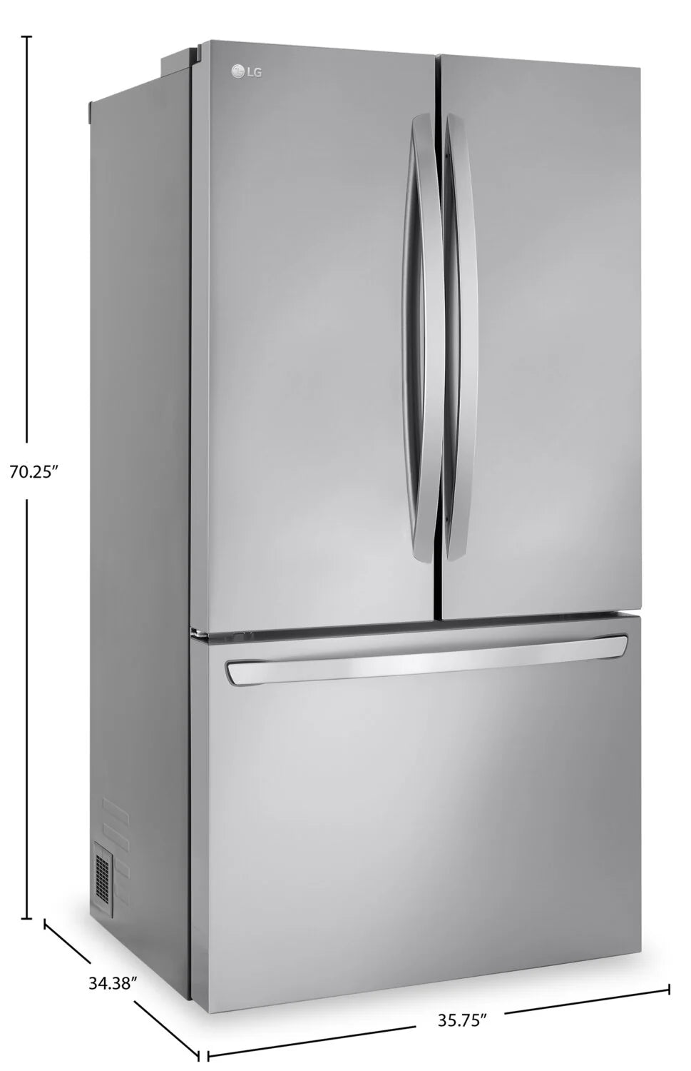 LG 32 cu. ft. 36" Stainless Steel French Door Refrigerator with Wi-Fi