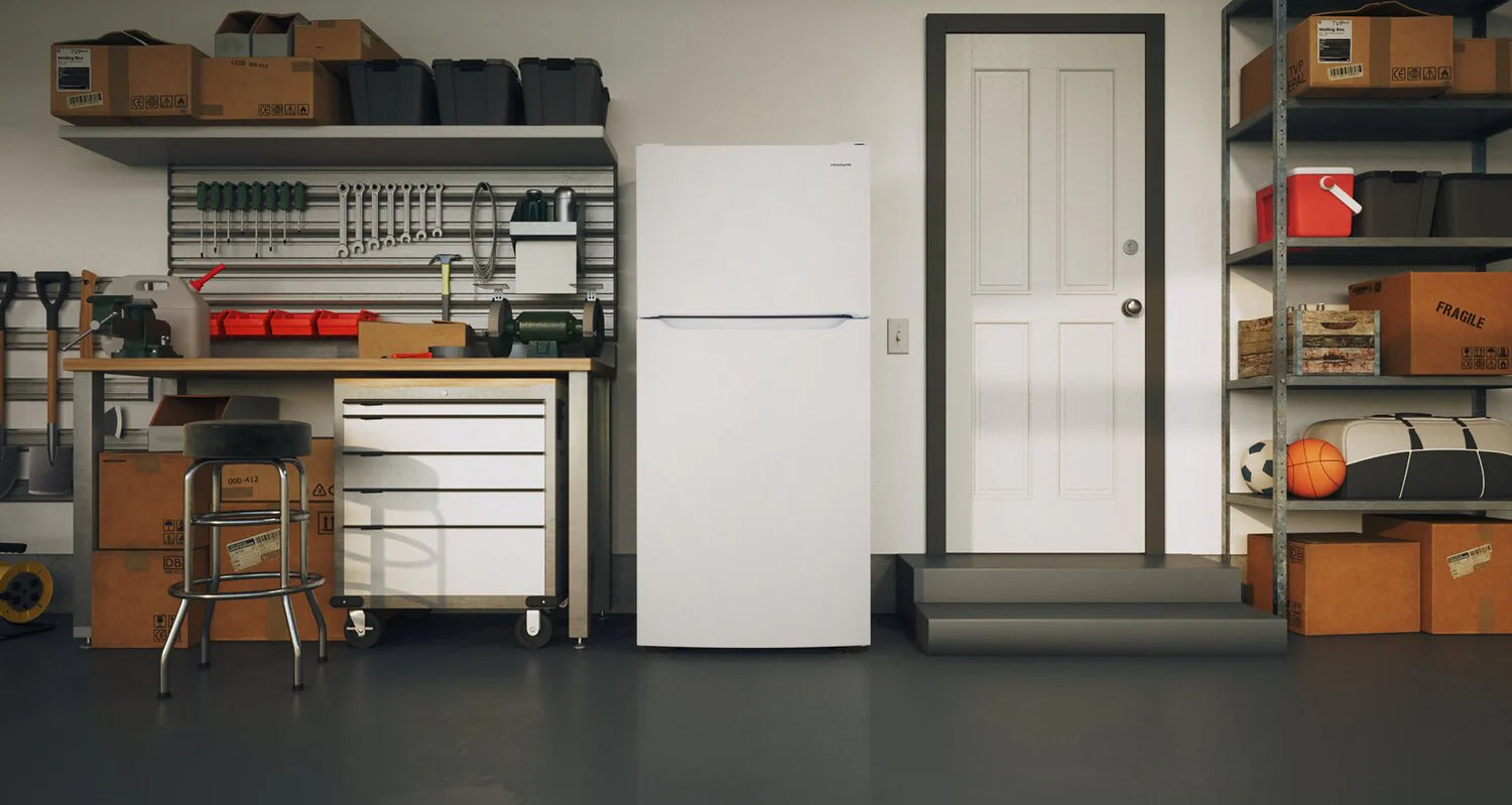 Réfrigérateur Frigidaire 18 pi³ Congélateur Haut 30" Blanc