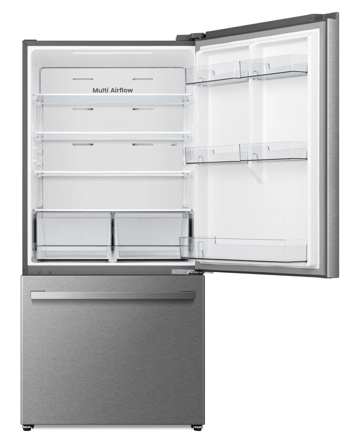 Réfrigérateur Hisense 22,3 pi³ Congélateur Bas Inox 31 po