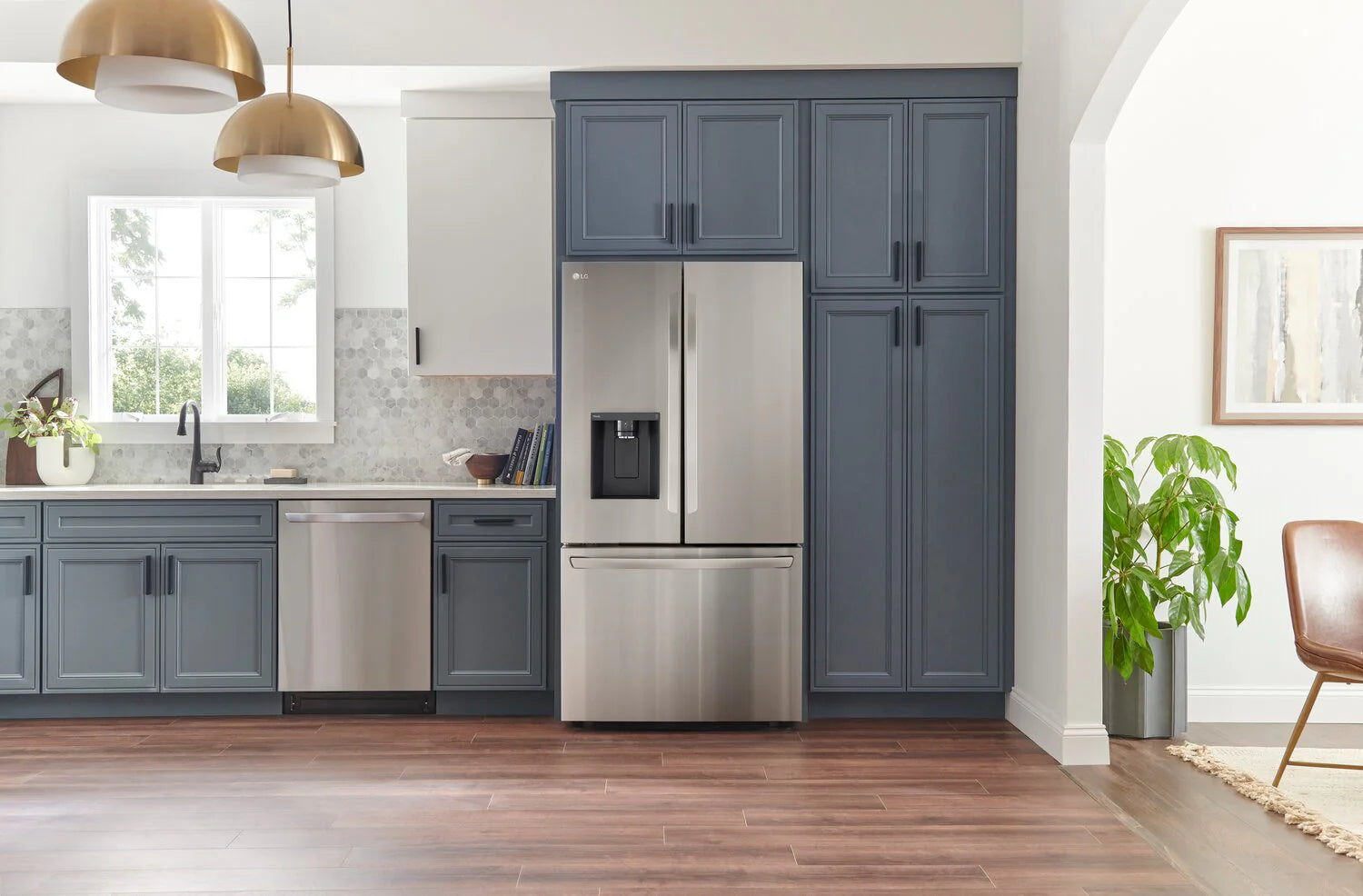 LG 26 cu. ft. Counter Depth 36" French Door Refrigerator with Dual Ice Maker