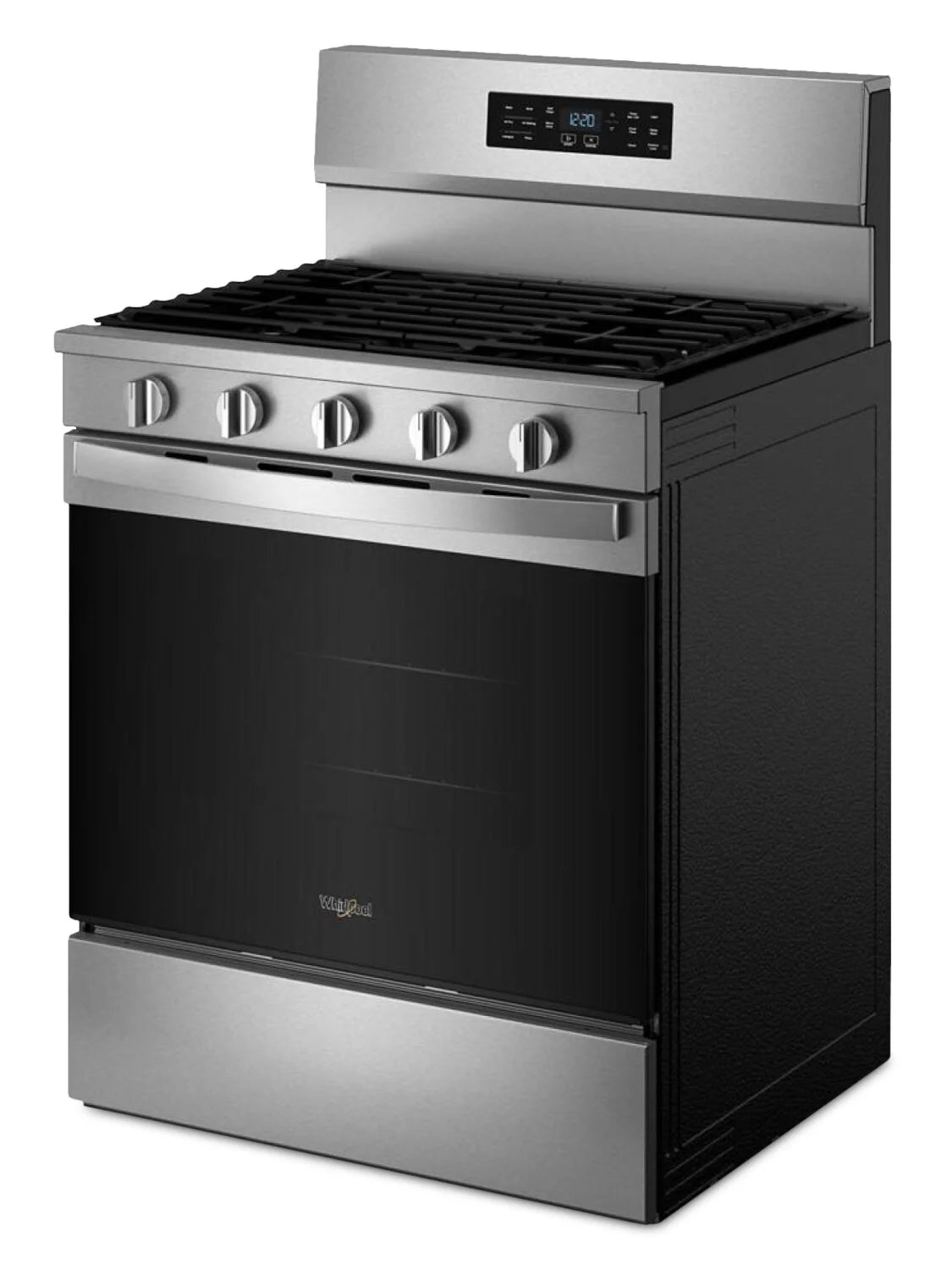 Cuisinière Whirlpool 30" 5 pi³ Gaz Air Fry Intelligente Inox