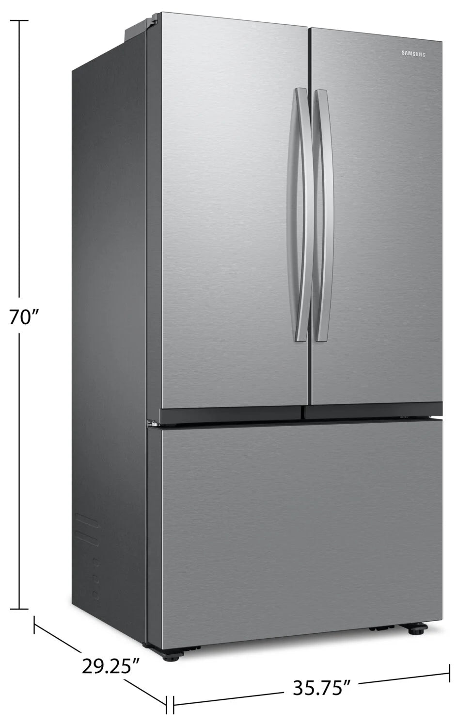 Samsung RF27CG5100SRAA Refrigerator | 36" SpaceMax 27 cu. ft. Stainless Steel