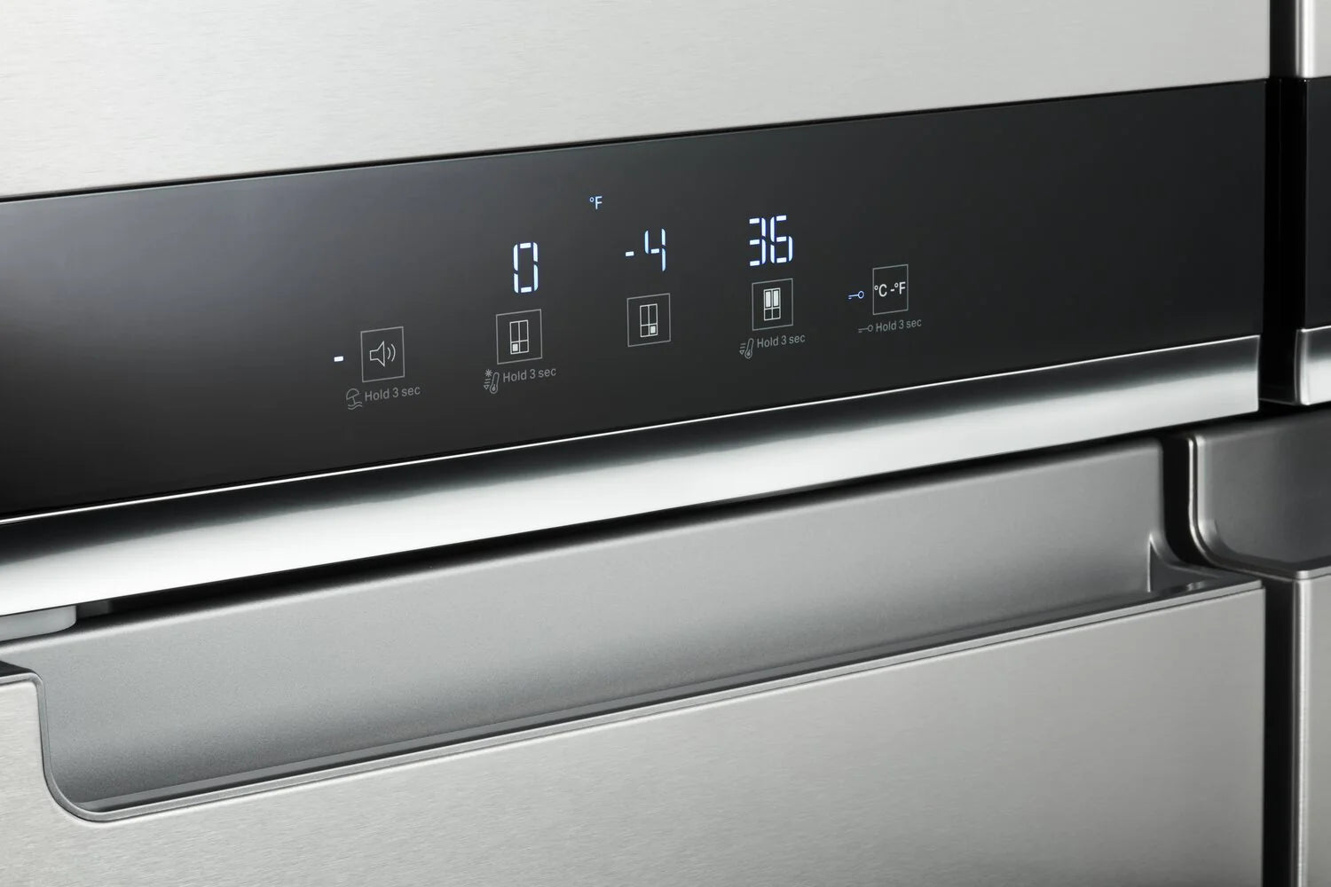 Réfrigérateur Whirlpool 19 pi³ 4 portes 36 po en acier inoxydable anti-traces