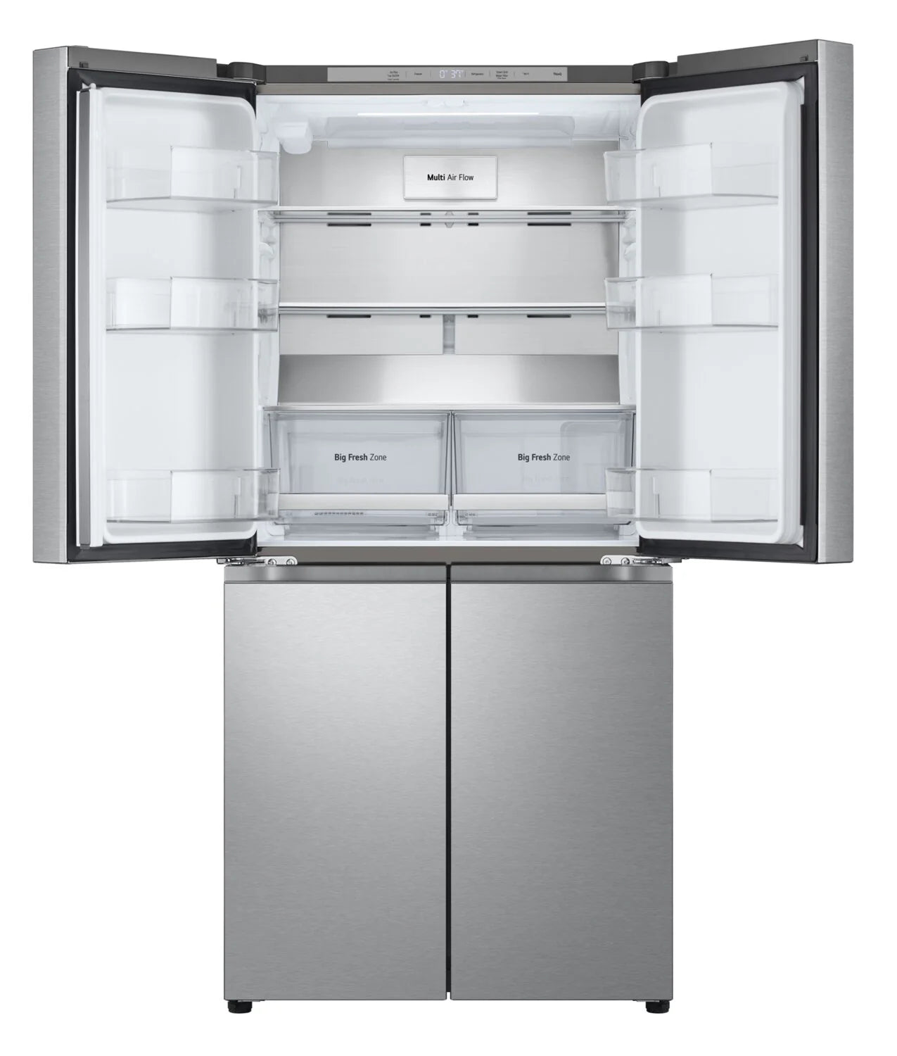 LG 19 cu. ft. 33-inch Counter Depth 4-Door French Door Refrigerator in Stainless Steel