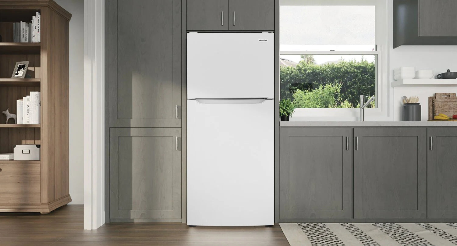 Réfrigérateur Frigidaire 18 pi³ Congélateur Haut 30" Blanc