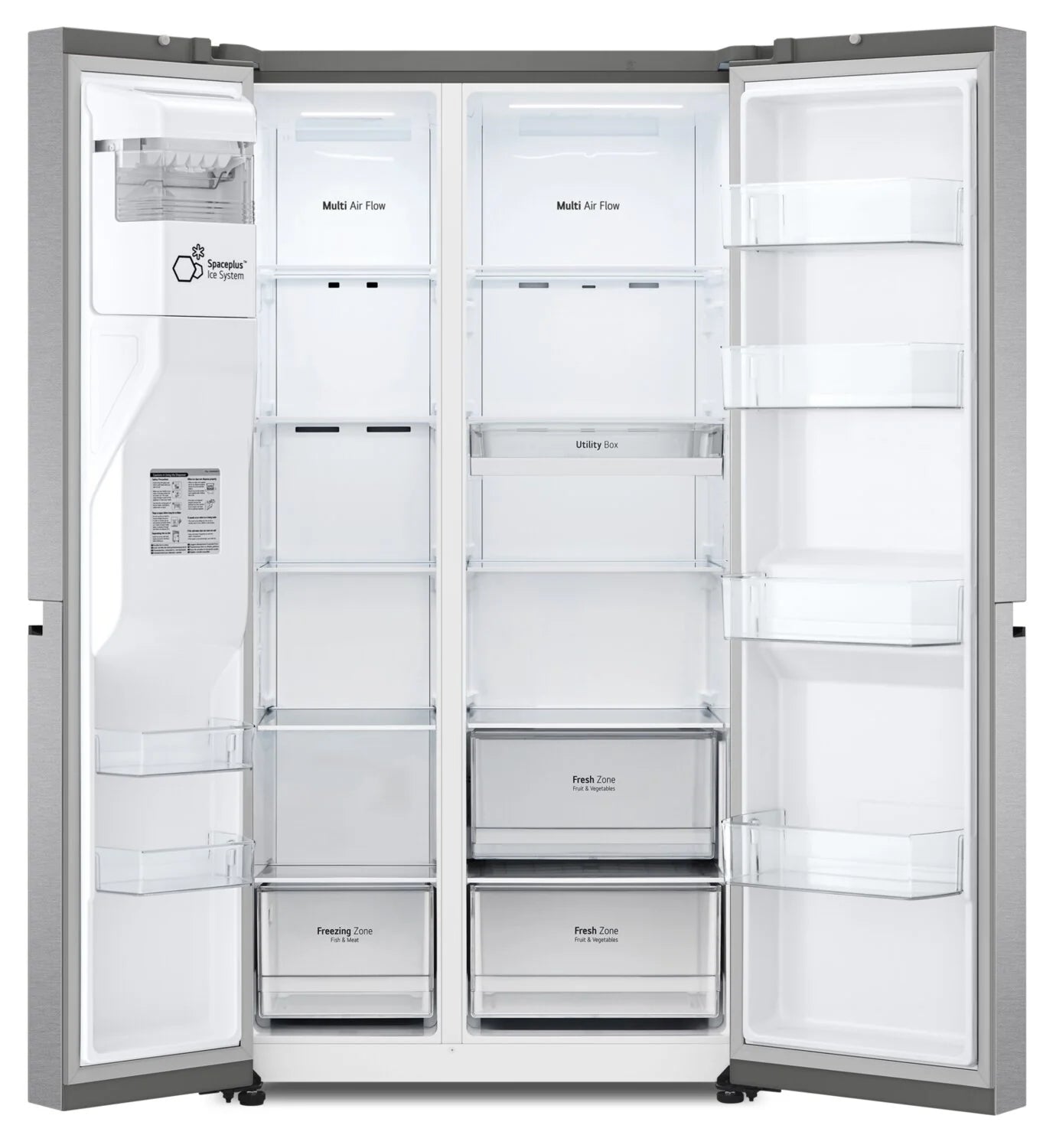 Réfrigérateur LG 23 pi³ Côte à Côte 36" Prof. Comptoir