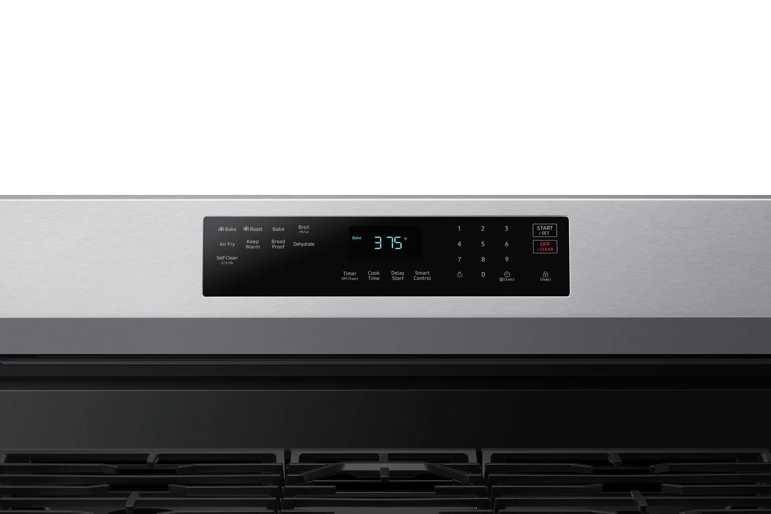 Cuisinière intelligente au gaz Samsung 30 po, 6 pi³, Wi-Fi, friture à air, acier inoxydable, NX60A6511SS