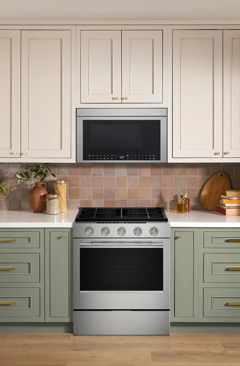 Cuisinière encastrable au gaz KitchenAid, 5 pi³, acier inoxydable KSGS330SPS