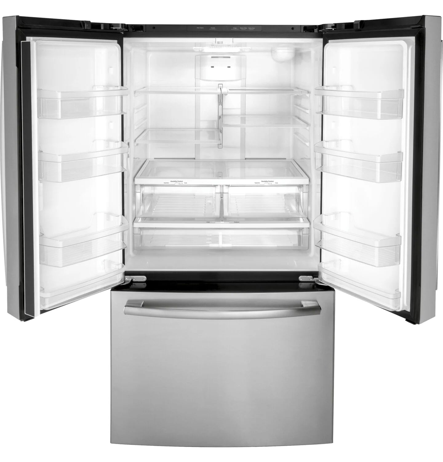 Réfrigérateur GE 27 pi³ Portes Françaises Inox sans Trace