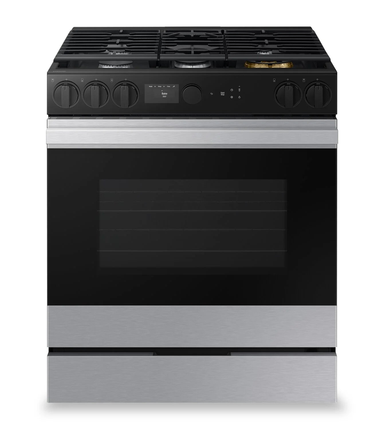 Cuisinière Samsung Bespoke 30" 6 pi³ Gaz Encastrée Caméra & Air Sous Vide Inox NSG6DG8700SRAA