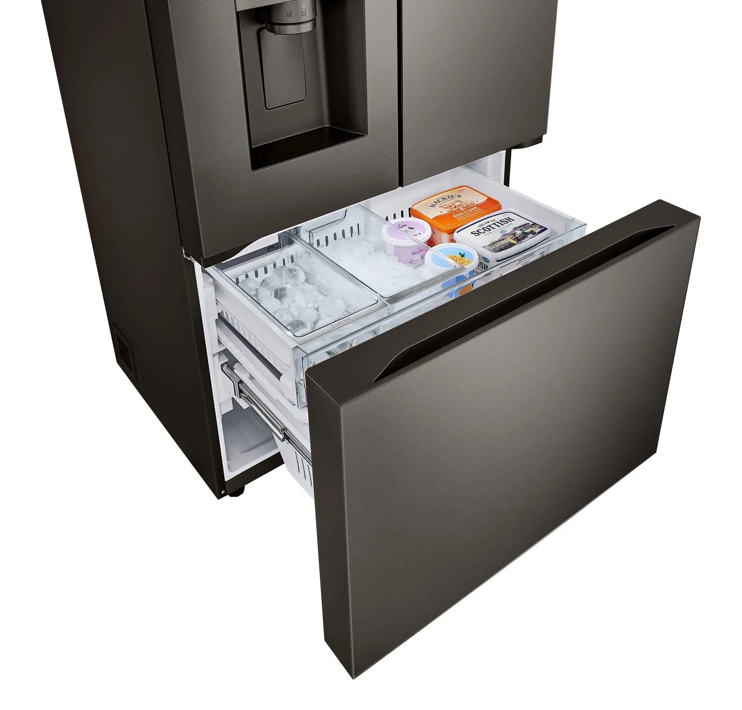 LG 26 cu. ft. Counter Depth Black Stainless 4-Door Refrigerator