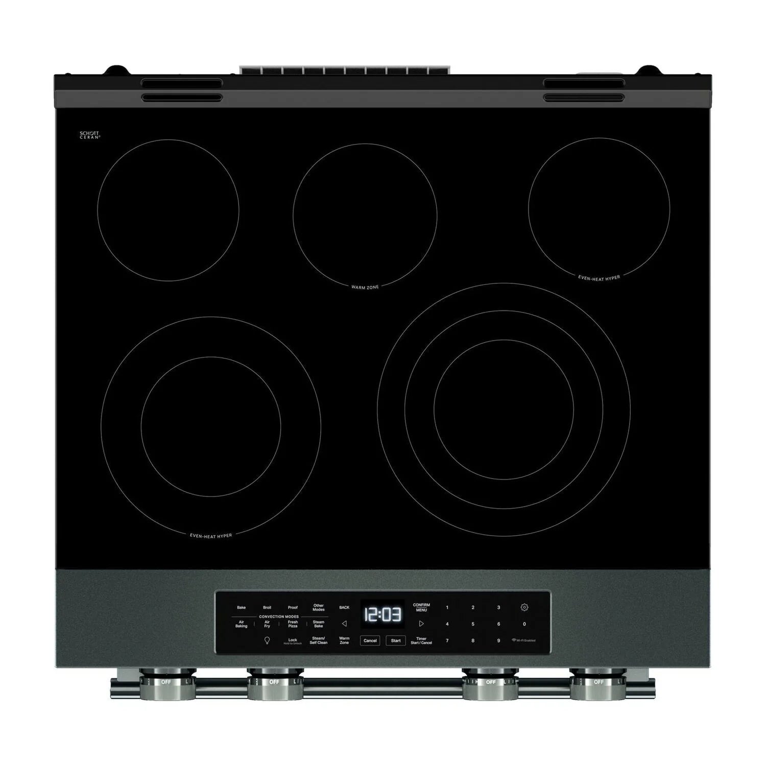 Cuisinière électrique intelligente KitchenAid 30 po 5,3 pi³ genièvre