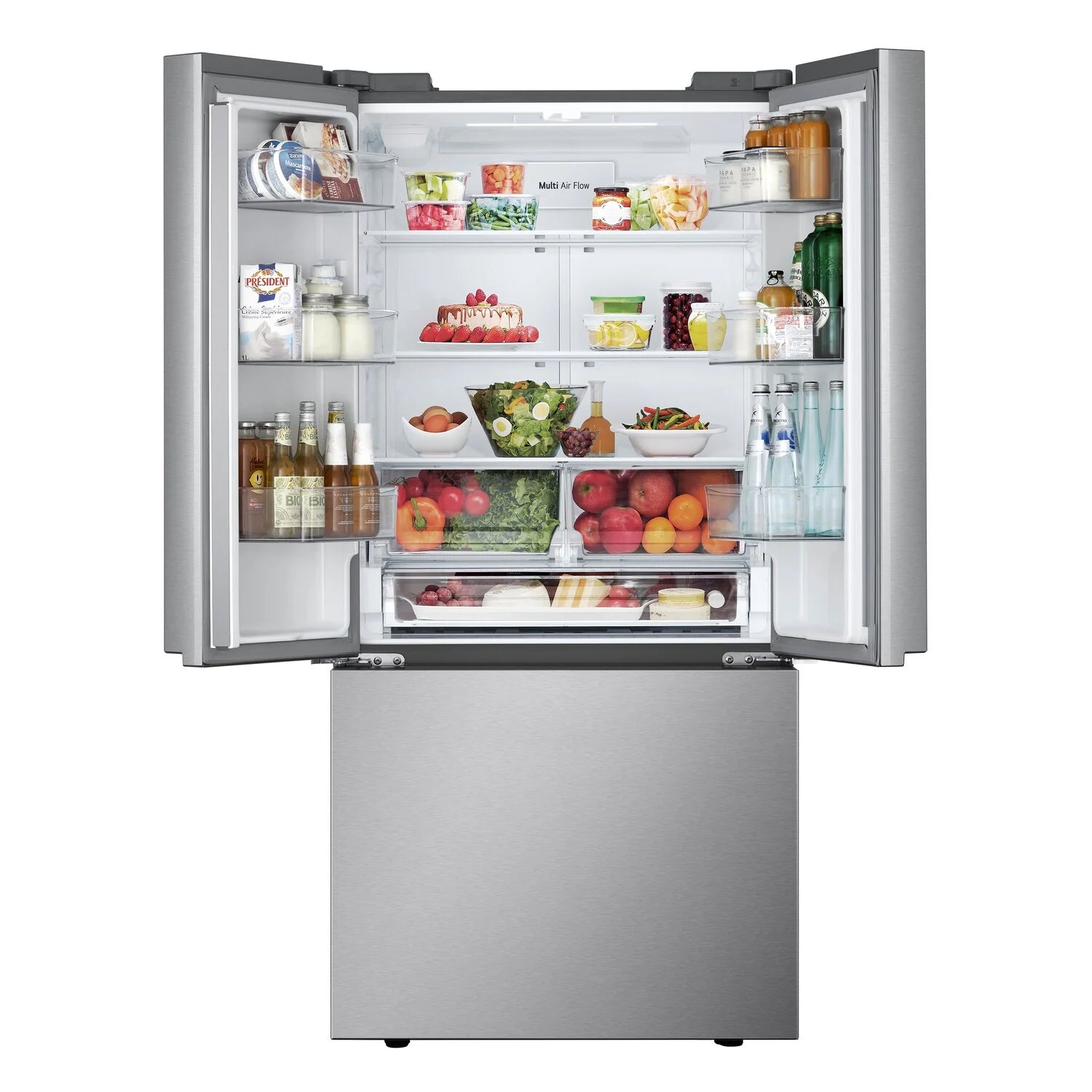 Réfrigérateur intelligent LG 25 pi³ Portes françaises 33" Acier inoxydable