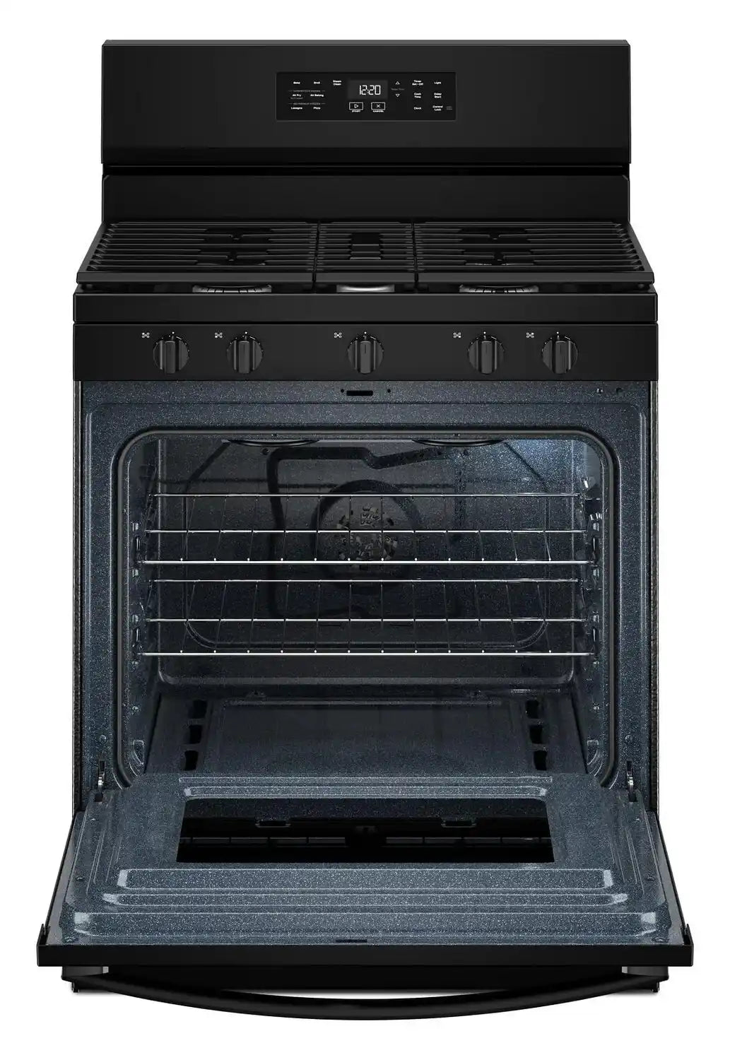 Cuisinière Whirlpool Gaz 5 pi³ Air Fry Noire WFGS4530SB