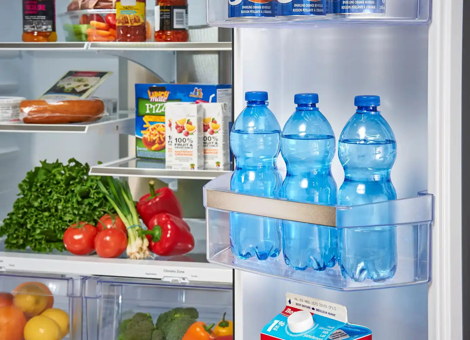GE 17.5 cu. ft. French Door Refrigerator Stainless Steel 33 in.