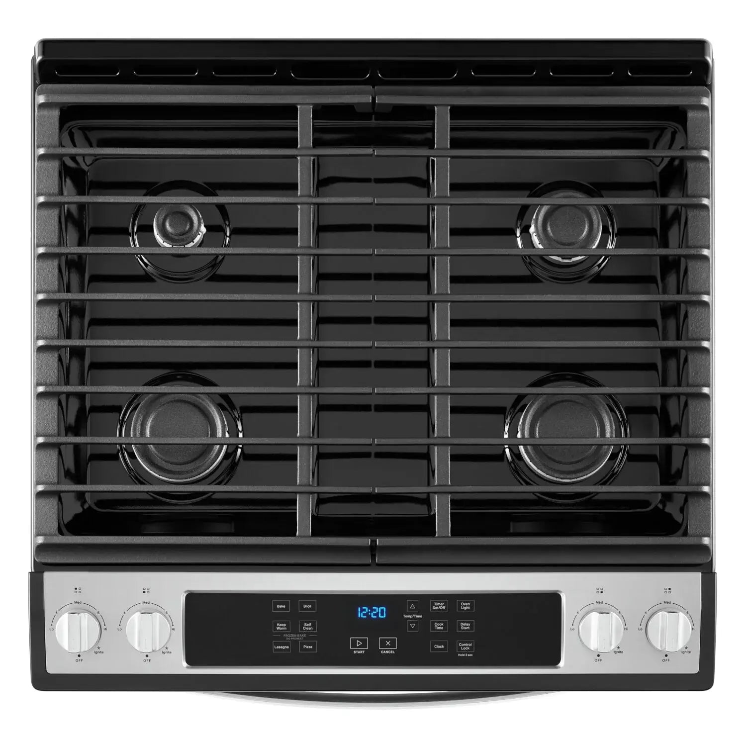 Cuisinière à gaz Whirlpool WEG515S0LS encastrable acier inoxydable 5 pi³