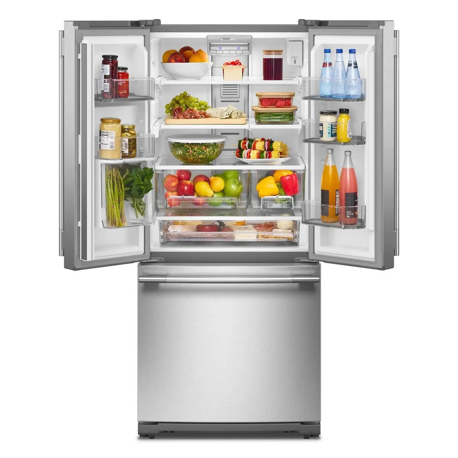 Réfrigérateur KitchenAid 30 po 20 pi³ à portes françaises en acier inoxydable PrintShield™ KRFF330SPS