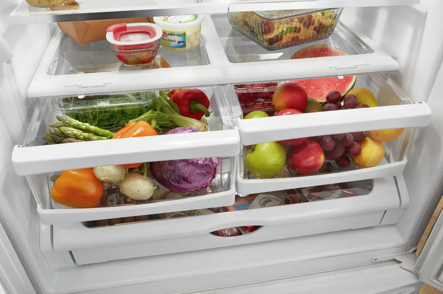 Réfrigérateur Whirlpool 33" 22,1 pi³ Portes Françaises Acier Inoxydable Anti-Trace WRFF5333PZ