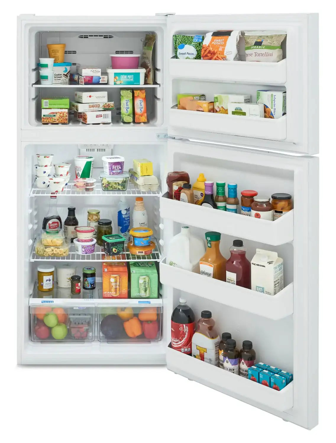 Réfrigérateur Frigidaire 18 pi³ Congélateur Haut 30" Blanc