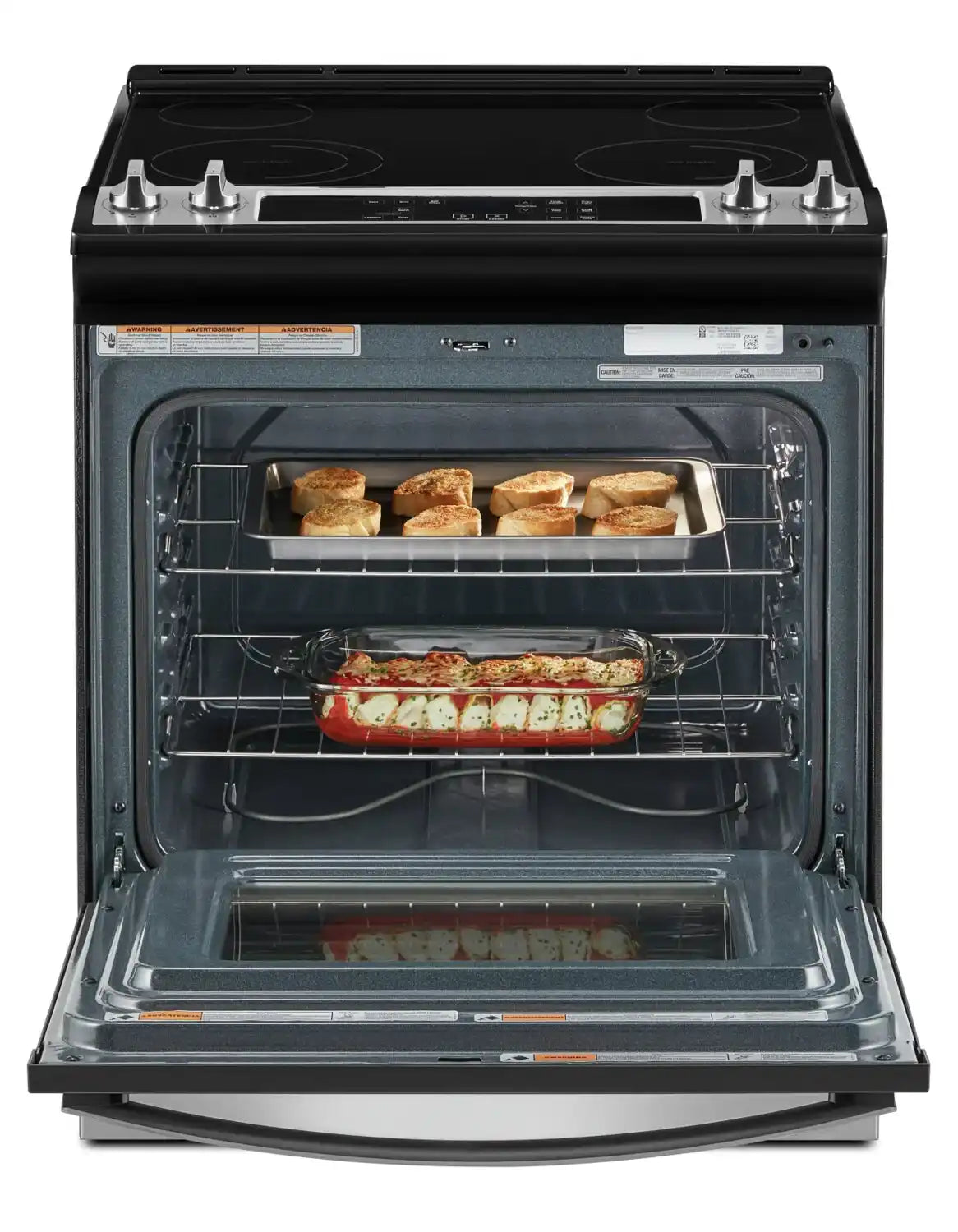 Cuisinière Whirlpool 4,8 pi³ Inox 30 po YWEE515S0LS