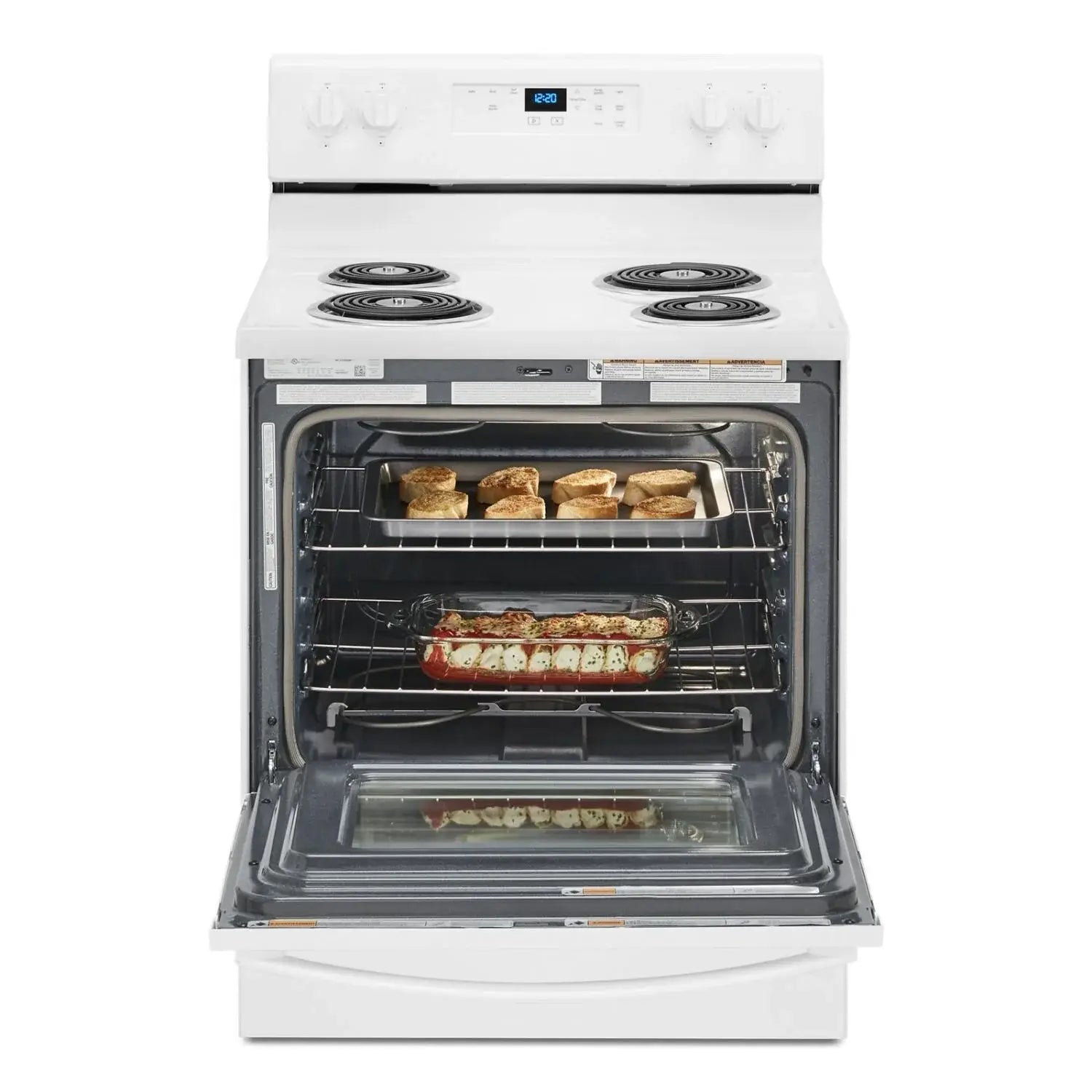 Cuisinière Whirlpool 30" 4,8 pi³ Électrique Autonettoyante en Acier Inoxydable YWFC315S0JS