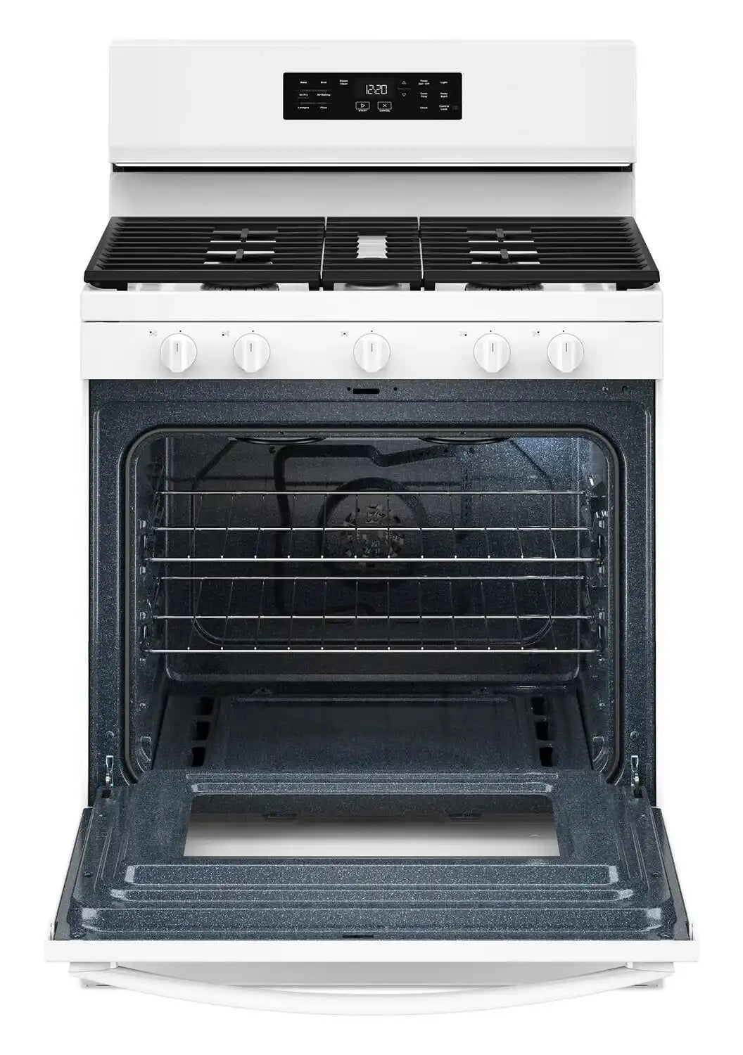 Cuisinière Whirlpool Gaz 5 pi³ Air Fry Noire WFGS4530SB