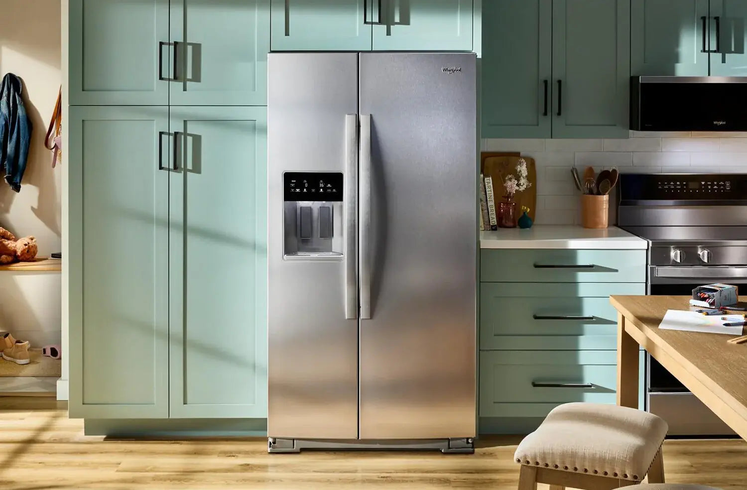 Réfrigérateur Whirlpool WRSF5536RZ juxtaposé 36 po inox résistant traces de doigts