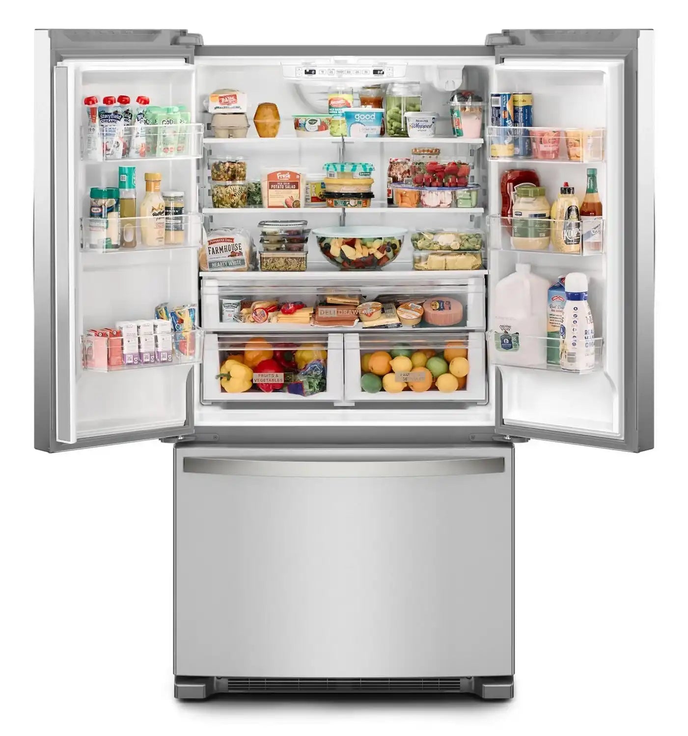Réfrigérateur Whirlpool 20 pi³ Portes Françaises 36" Inox