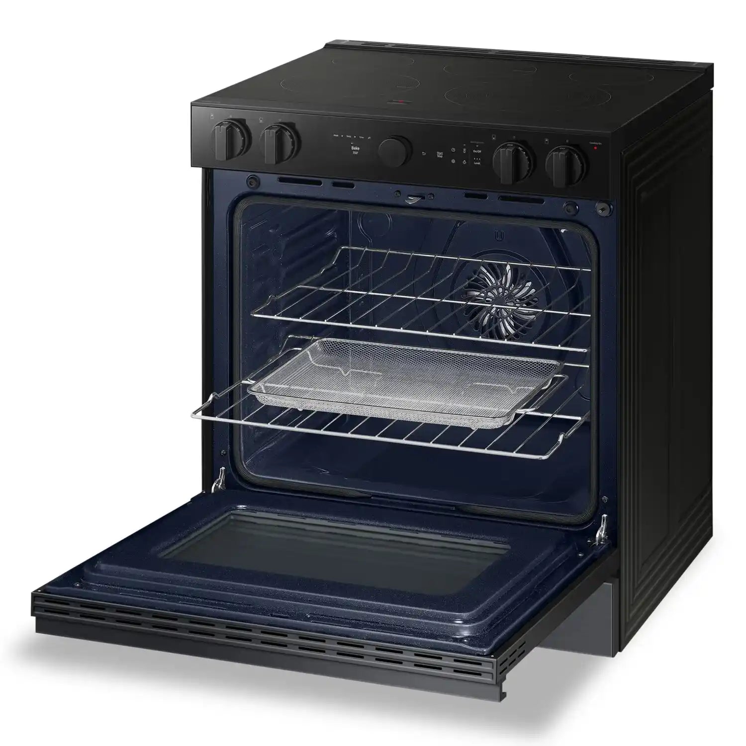 Cuisinière encastrable Samsung Bespoke de 30 po, 6,3 pi³, noir mat