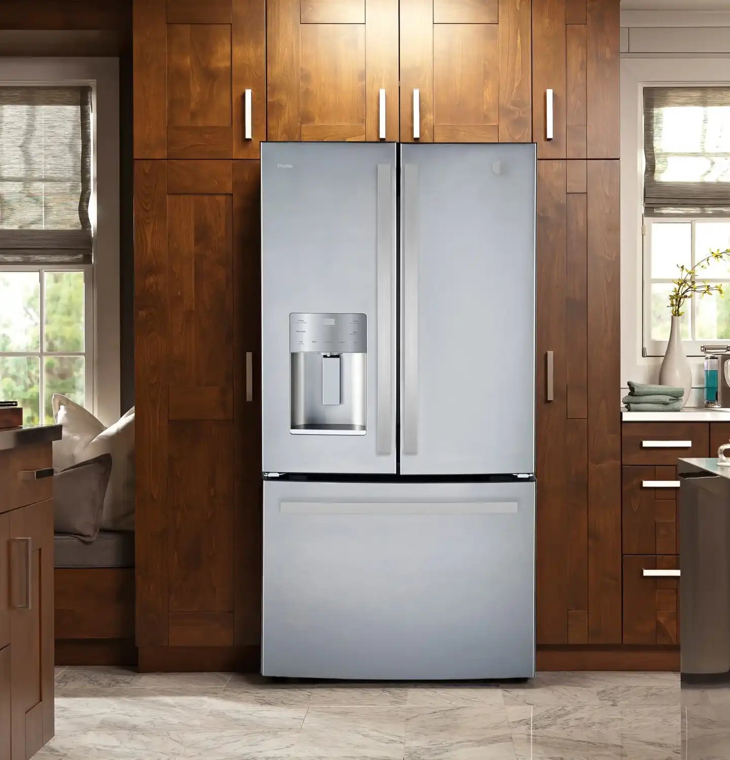 Réfrigérateur GE 23,6 pi³ French Door Inox 33"